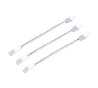 sourcing map 3pcs Metal Spudger Mini Crowbar Flat Head Stainless Steel Pry Bar Opening Tools for Mobile Phone Disassembly Repair 6.5x0.43x0.5"
