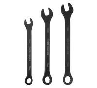 sourcing map 3pcs Metric Combination Wrench 10/12/13mm Carbon Steel 12-Point Box & Open End Double Ended Wrenches Spanners Tools for Household Automotive Machinery DIY Repair, Black