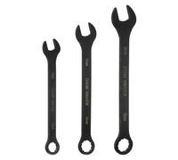 sourcing map 3pcs Metric Combination Wrench 13/16/18mm Carbon Steel 12-Point Box & Open End Double Ended Wrenches Spanners Tools for Household Automotive Machinery DIY Repair, Black