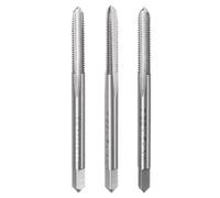 sourcing map 3pcs Metric Hand Tap Set, M4 x 0.7 Taper/Plug/Bottom Thread Screw Taps, High Speed Steel Hand Threading Tapping Tool Kit