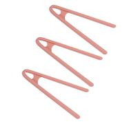sourcing map 3Pcs Mini Tongs Silicone, 14cm Toast Tongs Heat Resistant Kitchen Cooking Food Grippers Non-Slip for Toaster Salad Ice Cubes Fruits Sugar BBQ, Pink