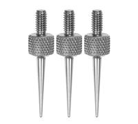 sourcing map 3pcs Needle Point Contact Points R0.3 M2.5 Thread 13mm Length 303 Stainless Steel Pointed Head for Dial Digital Indicators Depth Gauge