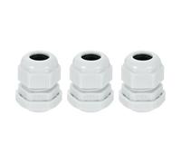 sourcing map 3Pcs NPT 1/2" Nylon Cable Glands, Waterproof Cord Grip Connector, Adjustable 6-11mm Wire Grommet Protectors with Gaskets and Locknut for Junction Box, Gray