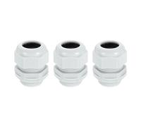 sourcing map 3Pcs NPT 1" Nylon Cable Glands, Waterproof Cord Grip Connector, Adjustable 18-25mm Wire Grommet Protectors with Gaskets and Locknut for Junction Box, Gray