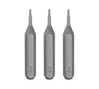 sourcing map 3pcs P2 Pentagon Screwdriver Bit 5/32" Hex Shank 28mm Length S2 Steel Magnetic 5 Point Head Hex Screw Driver Bits for Electric Manual Screwdrivers Precision Repair