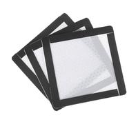 sourcing map 3PCS PC Dust Filter, 100x100mm Magnetic Frame PVC Computer Case Cooler Dustproof Mesh Cover Fan Grills for Computer Chassis Speakers, White