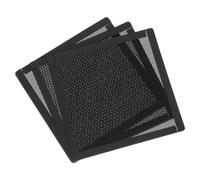 sourcing map 3PCS PC Dust Filter, 150x150mm Magnetic Frame PVC Computer Case Cooler Dustproof Mesh Cover Fan Grills for Computer Chassis Speakers, Black