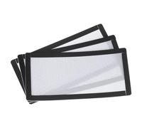 sourcing map 3PCS PC Dust Filter, 200x100mm Magnetic Frame PVC Computer Case Cooler Dustproof Mesh Cover Fan Grills for Computer Chassis Speakers, White