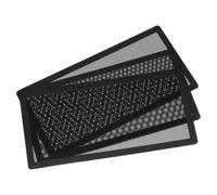 sourcing map 3PCS PC Dust Filter, 240x120mm Magnetic Frame PVC Computer Case Cooler Dustproof Mesh Cover Fan Grills for Computer Chassis Speakers, Black