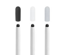 sourcing map 3Pcs Pen Nib Cover Tip Protector (Blue Black White) - Dustproof Silicone Pencil Nib Cap Cover Tip Protective Accessories for 1st to 4th Generation Tablet Stylus Pen