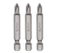 sourcing map 3pcs PH1 Phillips Screwdriver Bit 1/4" Hex Shank 50mm Length S2 Steel Magnetic Cross Head Screw Driver Bit for Electric Repair