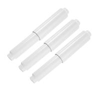 sourcing map 3Pcs Plastic Toilet Paper Holder, 4-5/16" to 6-5/16" Spring-Loaded Toilet Paper Tissue Roller Insert Rod Replacement for Bathroom, White
