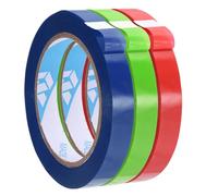 sourcing map 3Pcs Poly Bag Sealing Tape, 9/16" x 98.4 Yard Plastic Bag Sealer Tape Packaging Sealing for Shops Packaging Food Vegetable Meat Cake Bread Freezer Ice, Red/Fruit Green/Navy Blue