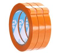 sourcing map 3Pcs Poly Bag Sealing Tape, 9/16" x 98.4 Yard Plastic Bag Sealer Tape Packaging Sealing for Shops Packaging Food Vegetable Meat Cake Bread Freezer Ice, Orange