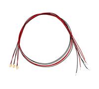 sourcing map 3pcs Prewired 0805 Warm White Surface Mounted Devices LED Light Emitting Diode - DC2.8-3V Micro Soldered Mini LED Light