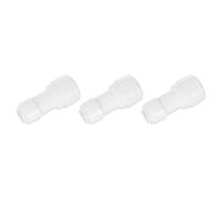 sourcing map 3Pcs Push to Connect Fittings, 1/4" OD x 3/8" OD Air Hose Fittings Tube&Hose&Pipe Quick Connect Fitting Plastic Straight Union Coupling for RO Water System, White (6-10mm)