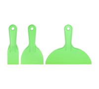 sourcing map 3pcs Putty Scraper Set 2"/4"/8" Plastic Flexible Putty Knives Disposable Paint Spreader Cleaner Tool Kit for Spackling, Patching Painting Repairing, Green