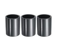 sourcing map 3pcs PVC Pipe Coupling Adapter 1-1/2" Straight Socket Coupling Pipe Fittings Furniture Build Grade Connectors for Sewer Plumbing Drain Pipe Water Supplies Build Garden