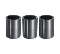 sourcing map 3pcs PVC Pipe Coupling Adapter 1-1/4" Straight Socket Coupling Pipe Fittings Furniture Build Grade Connectors for Sewer Plumbing Drain Pipe Water Supplies Build Garden