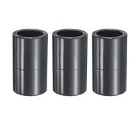 sourcing map 3pcs PVC Pipe Coupling Adapter 1" Straight Socket Coupling Pipe Fittings Furniture Build Grade Connectors for Sewer Plumbing Drain Pipe Water Supplies Build Garden