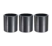 sourcing map 3pcs PVC Pipe Coupling Adapter 2" Straight Socket Coupling Pipe Fittings Furniture Build Grade Connectors for Sewer Plumbing Drain Pipe Water Supplies Build Garden
