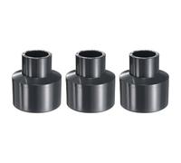 sourcing map 3pcs PVC Reducing Coupling 2 x 1 Increaser/Reducer Coupling Pipe Fittings Adapter DWV Duct Reducer for Sewer Plumbing Drain Pipe Water Supplies Build Garden