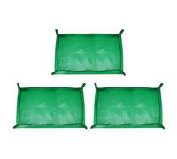 sourcing map 3pcs Repotting Mat 31.5" x 39.4" PE Cloth Waterproof Plant Repotting Mat Foldable Portable Gardening Potting Tray with Metal Buckle for Indoor Plant Change Soil Watering, Green