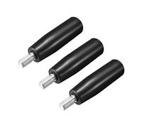 sourcing map 3Pcs Revolving Handwheel Machine Handle M10 Male Threaded Stem for Milling Machinery