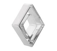 sourcing map 3Pcs Rhombus Diamond Cookie Cutters Set Biscuit Cutter Assorted Sizes Stainless Steel Geometric Frame Holiday Cookie Cutters for Pastry Fondant Cake