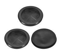 sourcing map 3Pcs Rubber Grommets 2-3/4" (70mm) Drill Hole, 2-3/8" (61mm) ID Single Sided Hole Plugs Ring Gasket for Firewall Cable Wire Protecting, Black