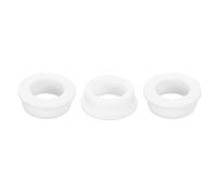sourcing map 3Pcs Rubber Grommets 38mm Drill Hole, 28mm ID Hole Top Hat Grommet White Silicone Rubber Hole Plug Gasket for Wiring, Automotive