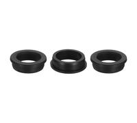 sourcing map 3Pcs Rubber Grommets 47mm Drill Hole, 38mm ID Hole Top Hat Grommet Black Silicone Rubber Hole Plug Gasket for Wiring, Automotive