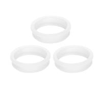 sourcing map 3Pcs Rubber Grommets 60.6mm Drill Hole, 54.5mm ID Hole Top Hat Grommet Black Silicone Rubber Hole Plug Gasket for Wiring, Automotive, Clear