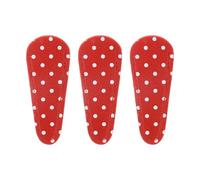 sourcing map 3Pcs Scissors Sheath, 2.6" x 1" Scissors Cover Protector PU Leather Portable Collect Bags for Eyebrow Trimming Beauty Tool Protection, Red