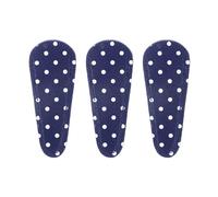 sourcing map 3Pcs Scissors Sheath, 2.6" x 1" Scissors Cover Protector PU Leather Portable Collect Bags for Eyebrow Trimming Beauty Tool Protection, Dark Blue