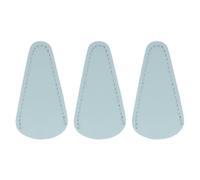 sourcing map 3Pcs Scissors Sheath, 2.9" x 1.5" Scissors Cover Protector PU Leather Portable Collect Bags for Eyebrow Trimming Beauty Tool Protection, Light Blue
