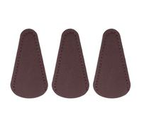 sourcing map 3Pcs Scissors Sheath, 2.9" x 1.5" Scissors Cover Protector PU Leather Portable Collect Bags for Eyebrow Trimming Beauty Tool Protection, Brown