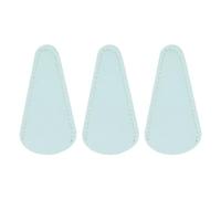 sourcing map 3Pcs Scissors Sheath, 2.9" x 1.5" Scissors Cover Protector PU Leather Portable Collect Bags for Eyebrow Trimming Beauty Tool Protection, Sky Blue