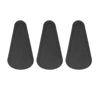 sourcing map 3Pcs Scissors Sheath, 2.9" x 1.5" Scissors Cover Protector PU Leather Portable Collect Bags for Eyebrow Trimming Beauty Tool Protection, Black