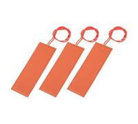 sourcing map 3pcs Silicone Heating Pad, 12V 20W Electric Blanket Rubber Flexible Mat Heater Film Heating Plate 150mmx50mm Heater Mat for Constant Temperature