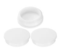 sourcing map 3Pcs Silicone Hole Plug, Waterproof Round Rubber Stoppers Bottle Seal Plugs Tube Pipe End Caps for 48mm/1.89" Hole for Bathtub Bottle, White