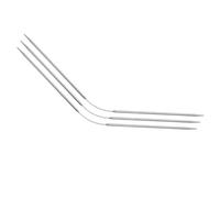 sourcing map 3Pcs Size US 2 (2.75mm, 3mm) Double-Pointed Circular Flexible Knitting Needles 9 Inch(23cm) Stainless Steel Needle for Handmade Projects DIY Knitting