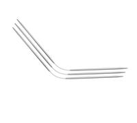 sourcing map 3Pcs Size US 3 (3.25mm) Double-Pointed Flexible Knitting Needles 9 Inch(23cm) Stainless Steel Needle for Handmade Projects DIY Knitting