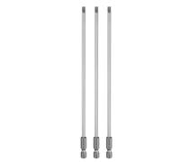 sourcing map 3pcs SL4 Slotted Screwdriver Bits 4mm Slotted Tip 1/4" Hex Shank 150mm (6") Long Magnetic Flat Head S2 Steel Screw Driver Drill Bits Industrial Power Screwdriver Bit