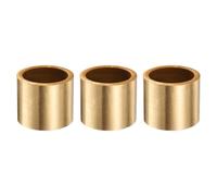 sourcing map 3Pcs Sleeve Bearings, 28mm Bore x 35mm OD x 32mm Length, Self-Lubricating Sintered Bronze Bushings