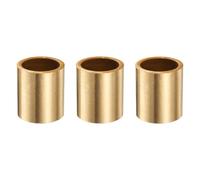 sourcing map 3Pcs Sleeve Bearings, 28mm Bore x 35mm OD x 40mm Length, Self-Lubricating Sintered Bronze Bushings