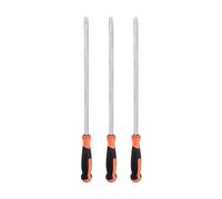 sourcing map 3pcs Slotted Screwdriver 12.5mm Flat Head Impact Demolition Driver with 20" Straight Handle for Industry/Automobile Repair