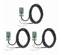 sourcing map 3Pcs SN04-N Inductive Proximity Sensor, DC 6-36V 200mA NPN NO Normally Open Detection Approach Proximity Switch Detector 4mm 3 Wire for Industrial Automation,Green