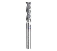 sourcing map 3pcs Spiral Router Bit 1/4" Cut Dia 3 Flutes Up Cut AITiN Coated End Mill Bits Milling Cutter for Wood Carving (1/4" Shank 1" Cut Length 2-1/2" Long 30 Degree Helix HRC44-46)
