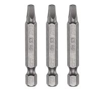 sourcing map 3pcs SQ3 Square Screwdriver Bit 1/4" Hex Shank 50mm/2" Length S2 Steel Magnetic 4 Point Head Screw Driver Bits for Electric Manual Screwdrivers Repair